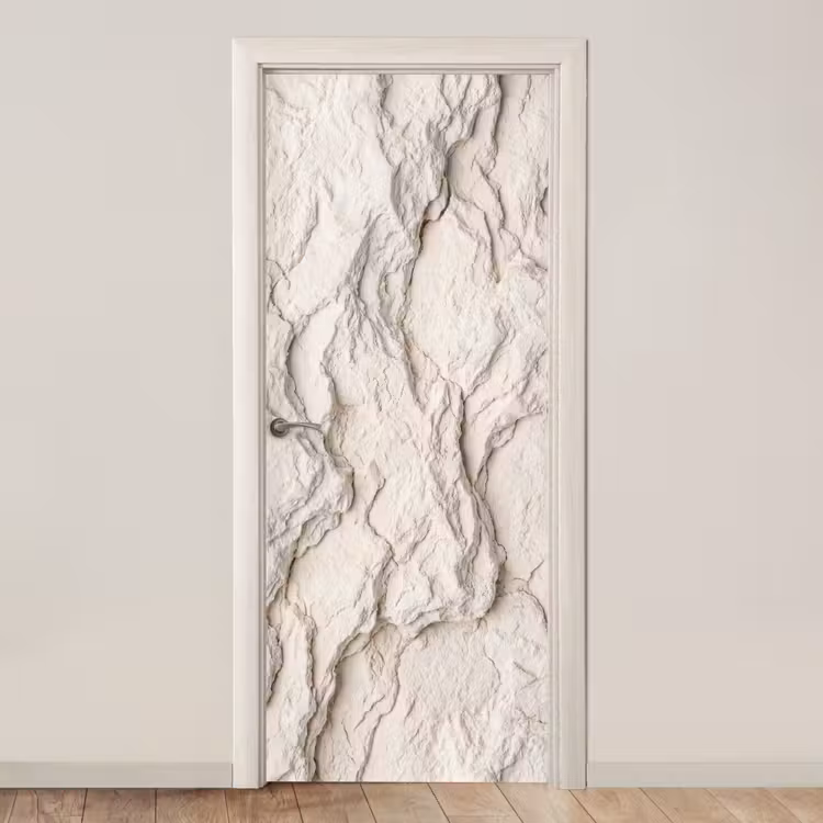 Deursticker - Rots - Structuur - Natuur - Beige - Abstract — 1