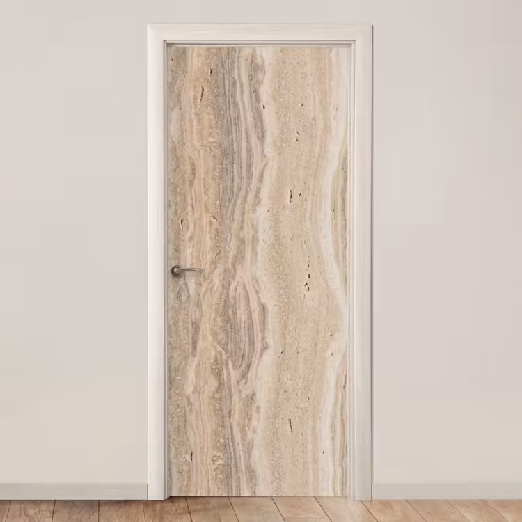 Deursticker - Steen - Patroon - Textuur - Natuurlijk - Beige — 1