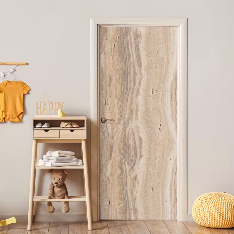 Deursticker - Steen - Patroon - Textuur - Natuurlijk - Beige — 6