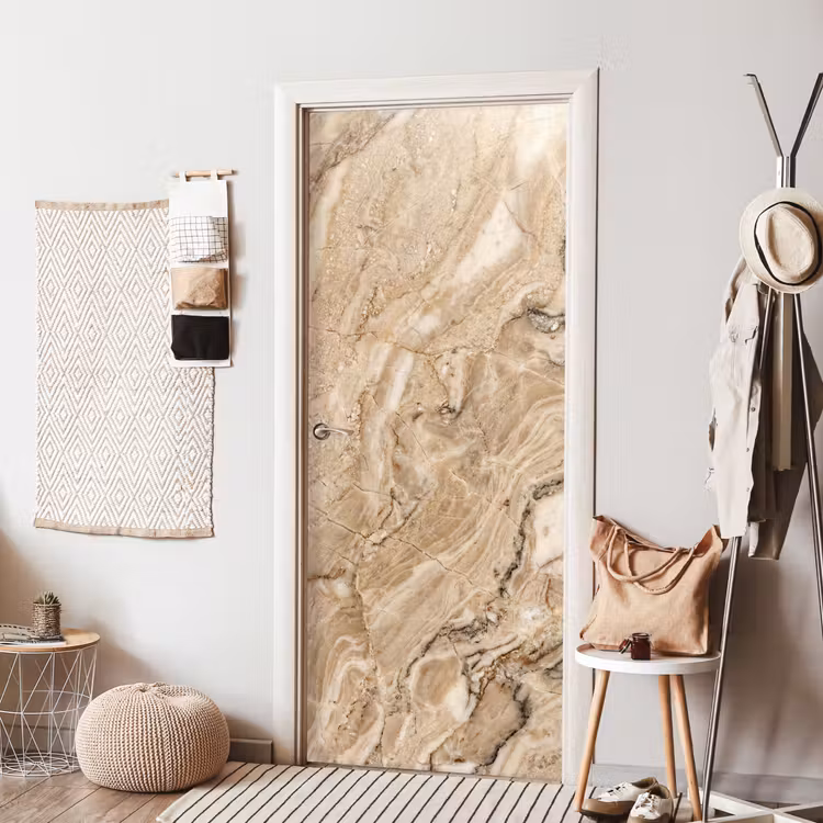 Deursticker - Textuur - Aders - Abstract - Modern - Beige — 8