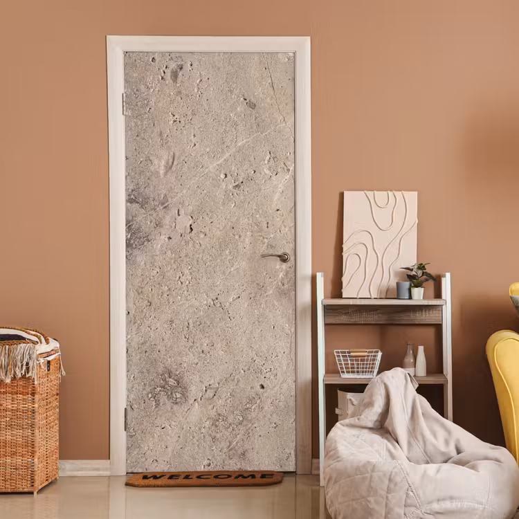 Deursticker - Textuur - Steen - Patroon - Rustiek - Beige — 2