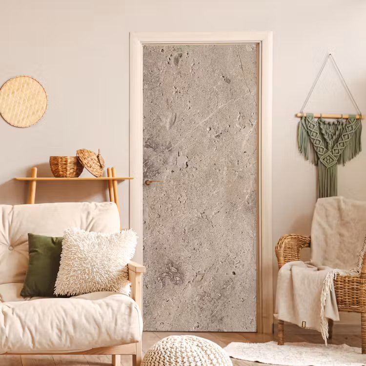Deursticker - Textuur - Steen - Patroon - Rustiek - Beige — 4