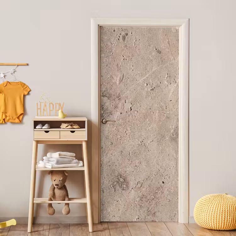 Deursticker - Textuur - Steen - Patroon - Rustiek - Beige — 6