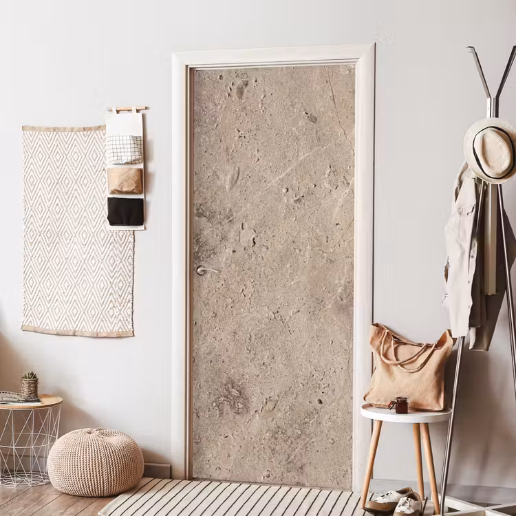 Deursticker - Textuur - Steen - Patroon - Rustiek - Beige — 8