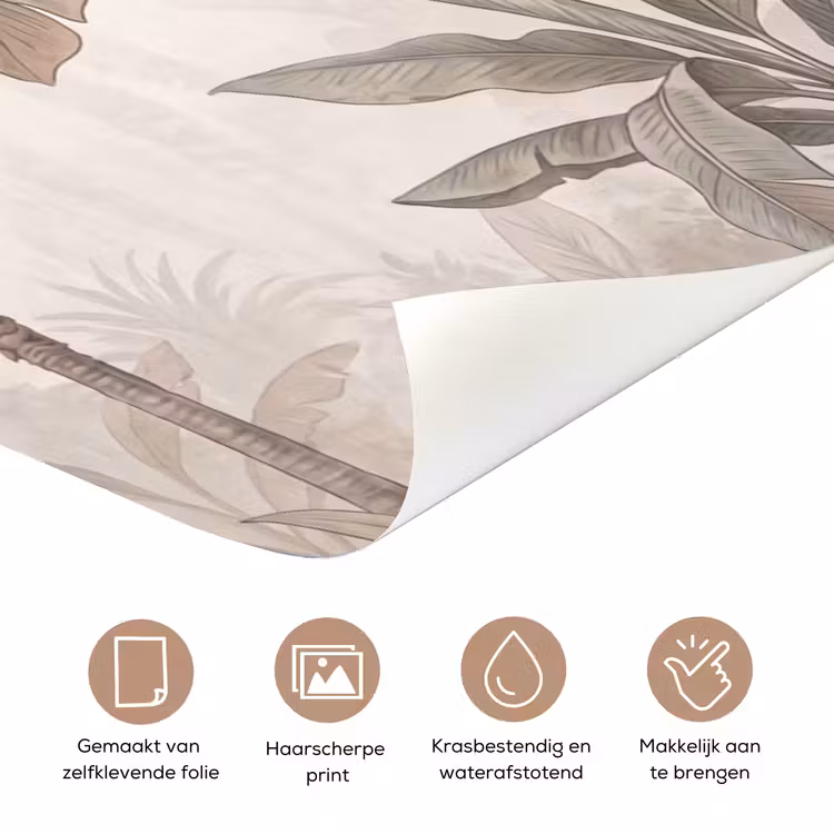 Deursticker - Vogel - Tropisch - Jungle - Natuur - Beige — 3