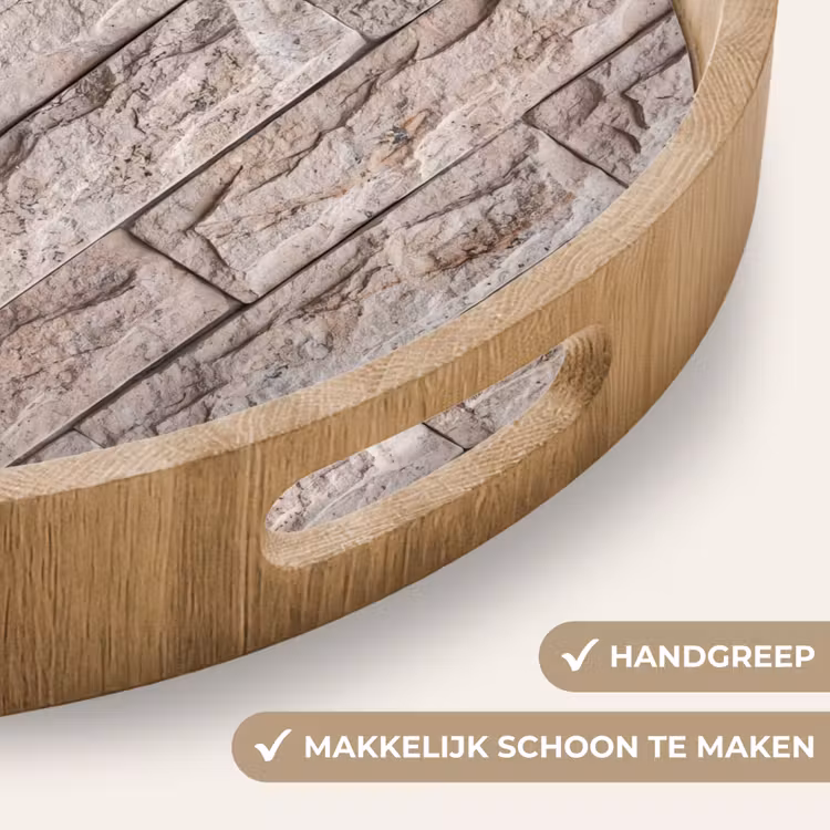 Dienblad - Muur - Steen - Ruw - Beige - Textuur — 5