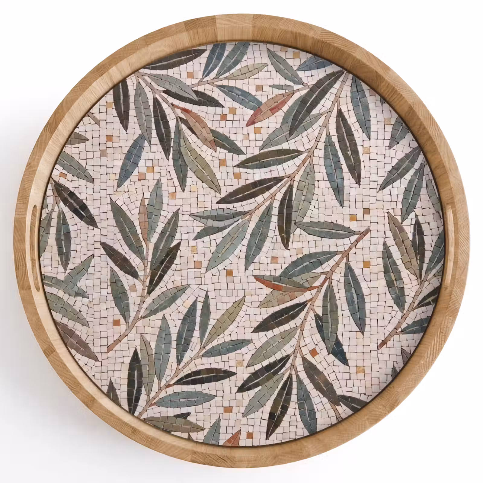 Dienblad - Plant - Blad - Mozaïek - Groen — 1
