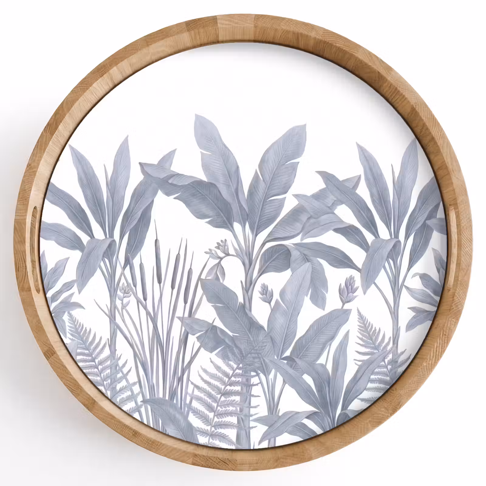 Dienblad - Planten - Bladeren - Natuur - Grijs — 1
