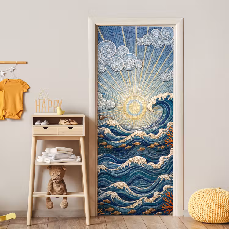 Deursticker - Onderwater - Koraal - Vis - Natuur - Kunst — 6