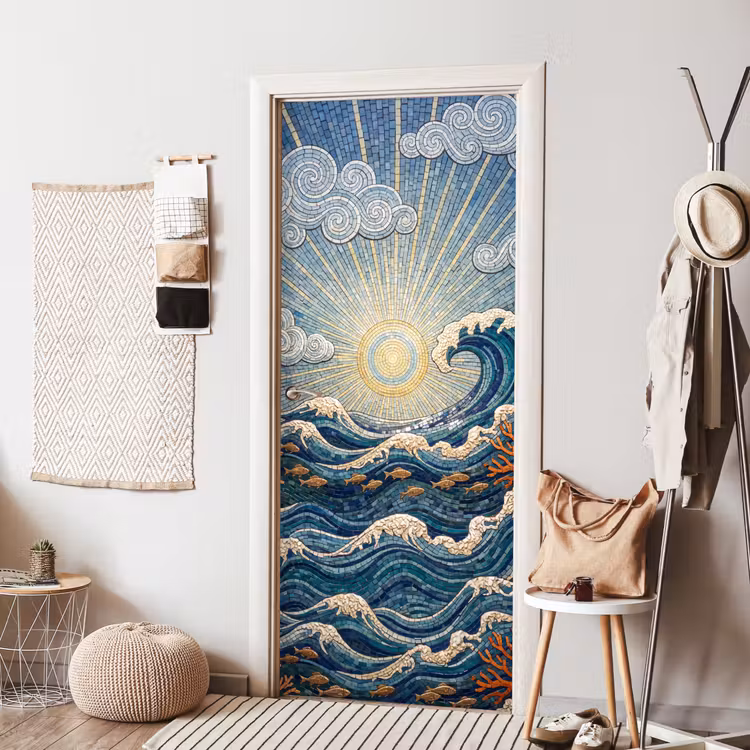 Deursticker - Onderwater - Koraal - Vis - Natuur - Kunst — 8