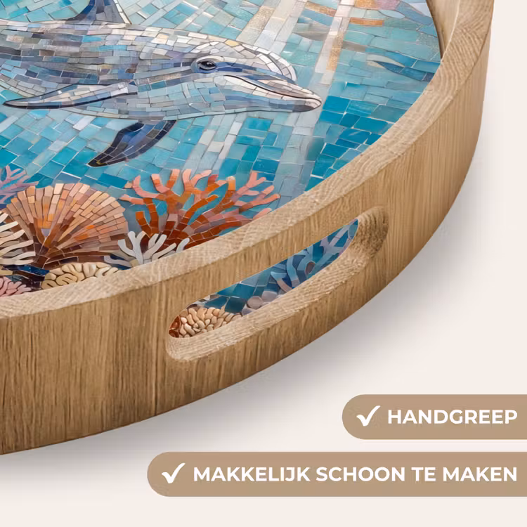 Dienblad - Dieren - Mozaïek - Oceaan - Koraal - Blauw — 5
