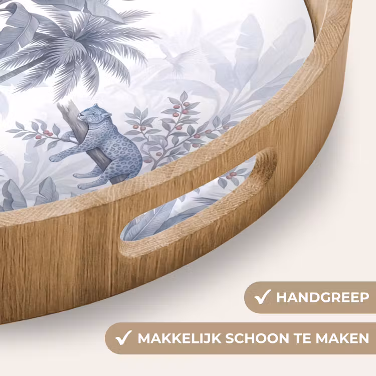 Dienblad - Kat - Tropisch bos - Modern - Grijs — 5