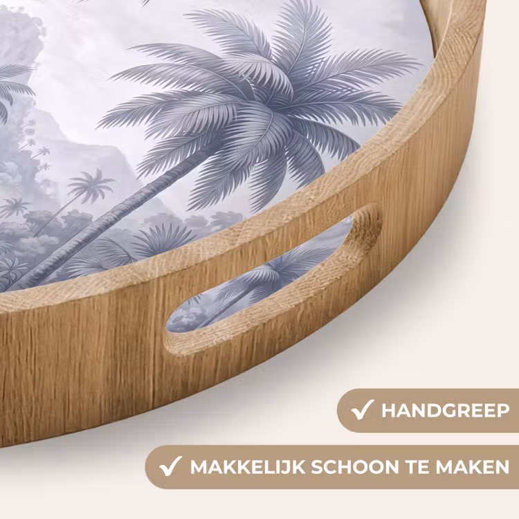 Dienblad - Natuur - Boom - Tropisch - Landschap - Blauw — 5