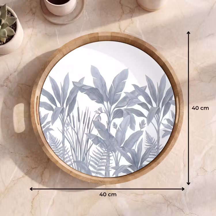 Dienblad - Planten - Bladeren - Natuur - Grijs — 9