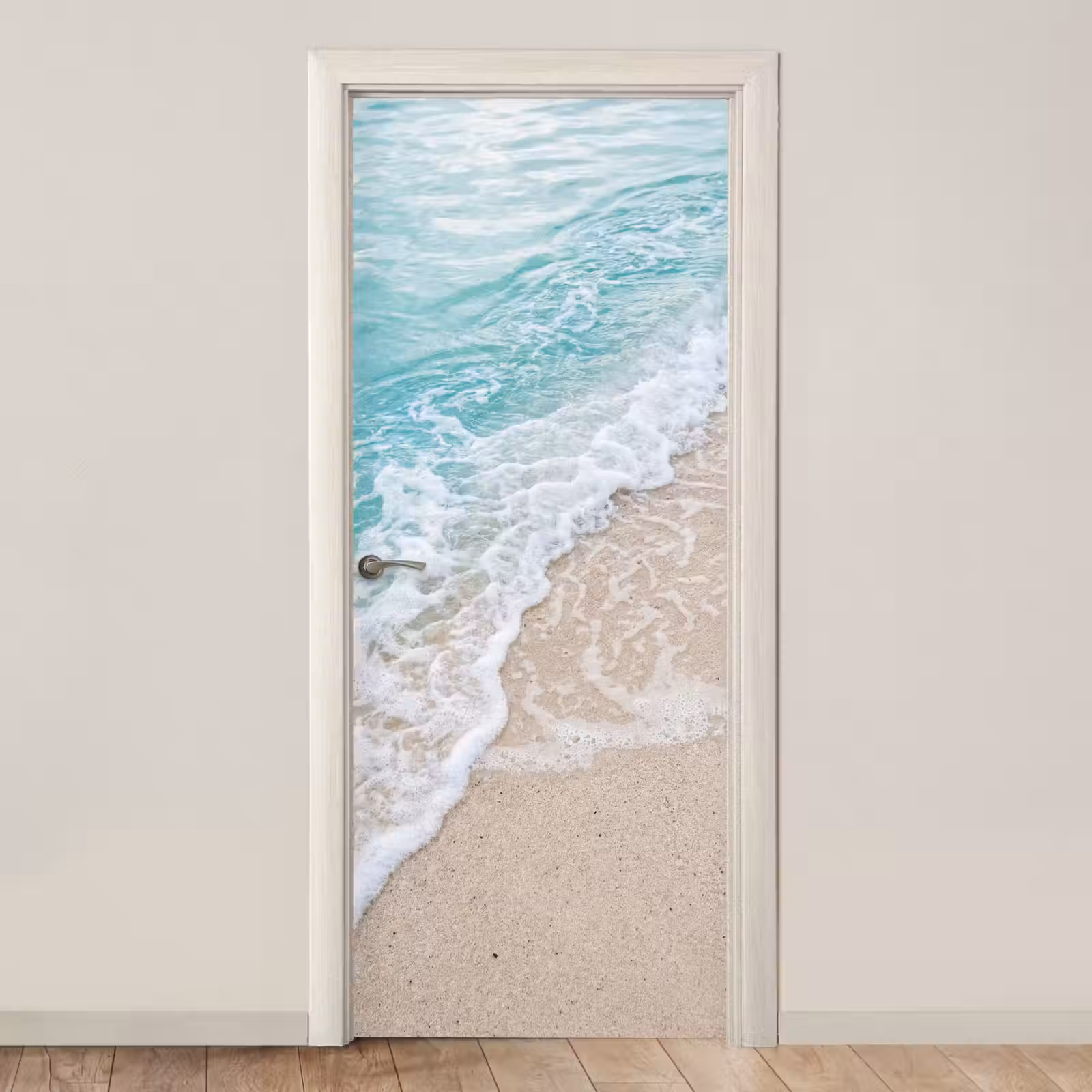 Deursticker - Strand - Zee - Golf - Natuur - Blauw — 1