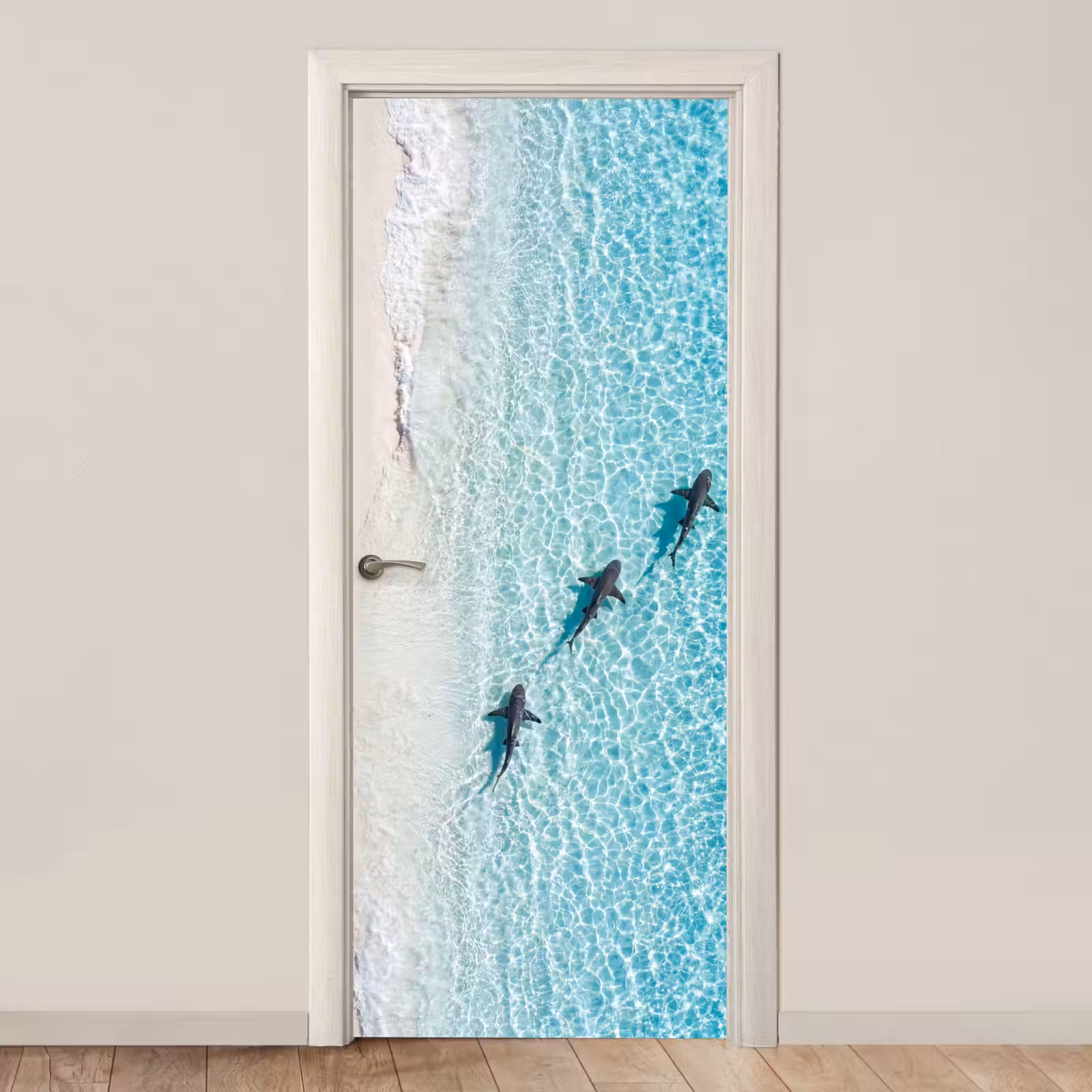 Deursticker - Vis - Oceaan - Strand - Turquoise - Natuur — 1