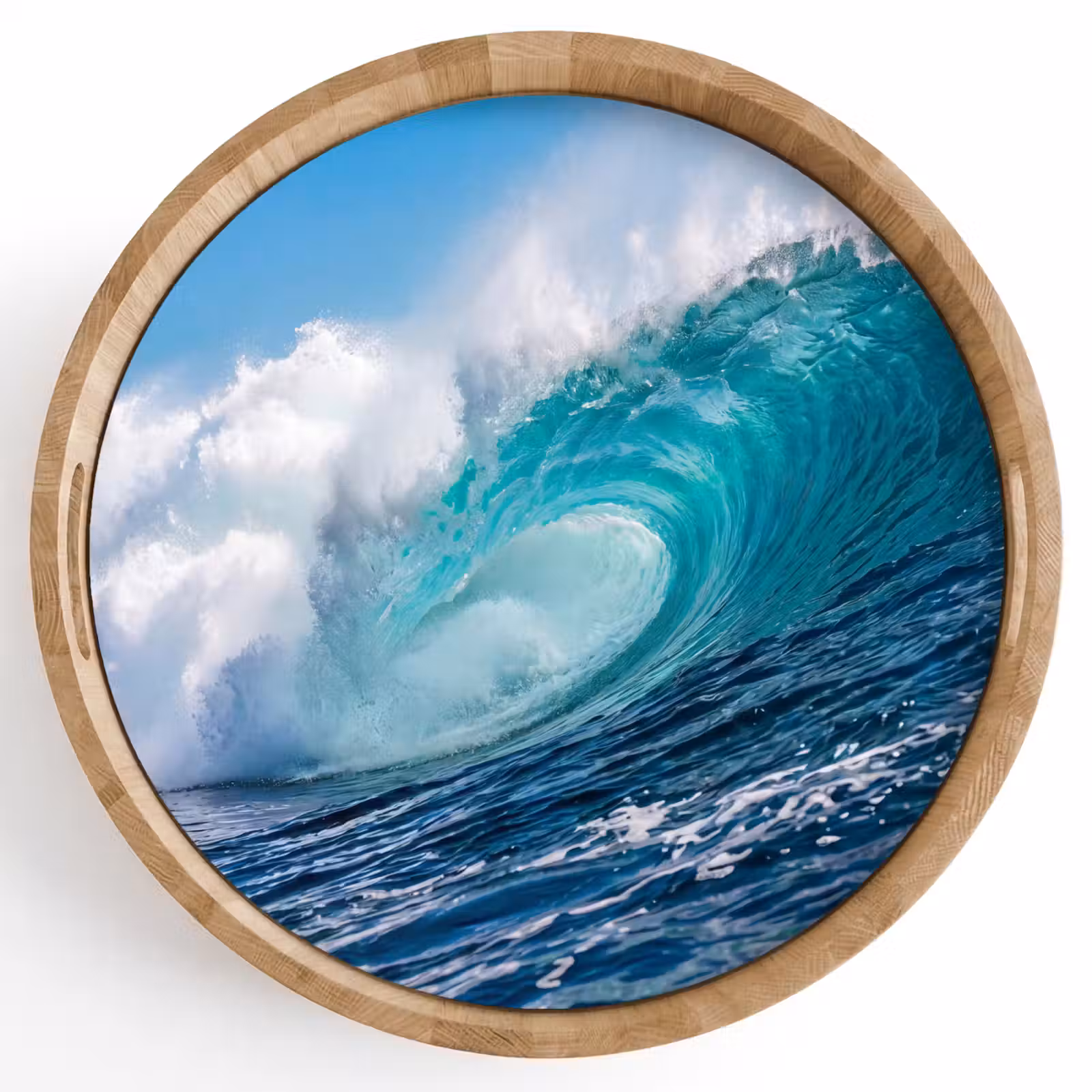 Dienblad - Golf - Oceaan - Water - Dynamisch - Blauw — 1