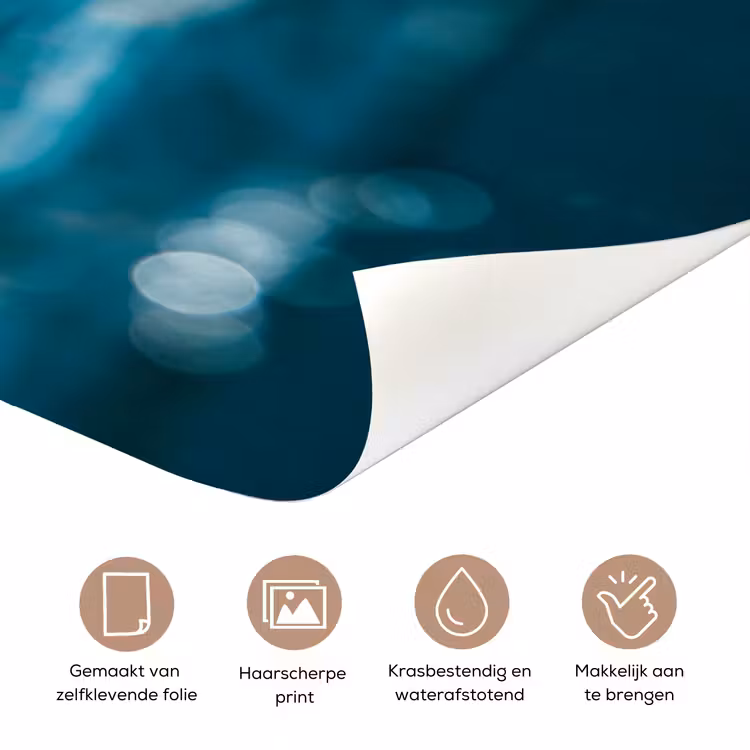 Deursticker - Oceaan - Golf - Strand - Natuur - Blauw — 3