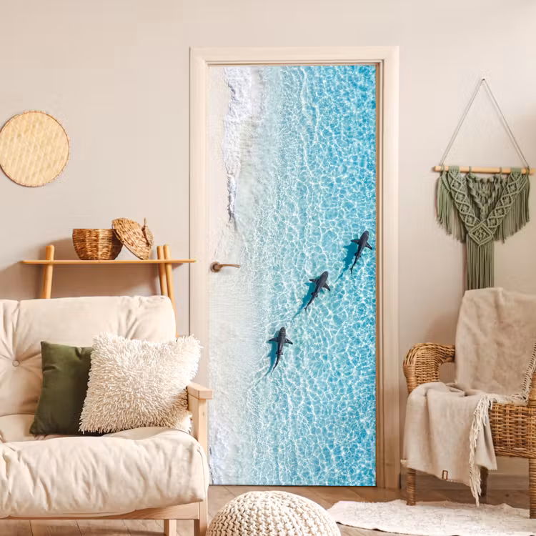 Deursticker - Vis - Oceaan - Strand - Turquoise - Natuur — 4