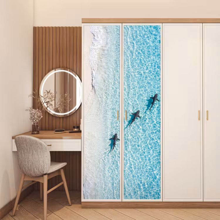 Deursticker - Vis - Oceaan - Strand - Turquoise - Natuur — 5