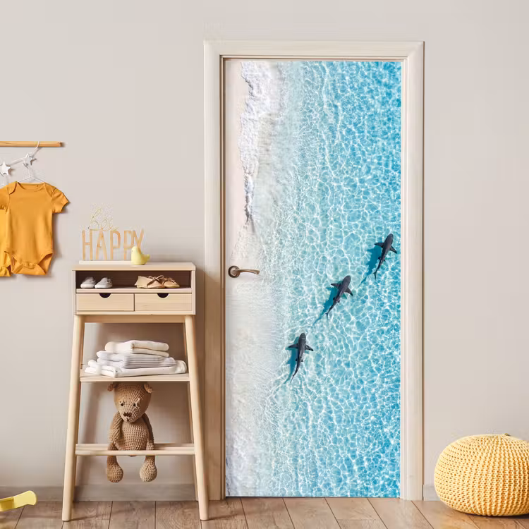 Deursticker - Vis - Oceaan - Strand - Turquoise - Natuur — 6