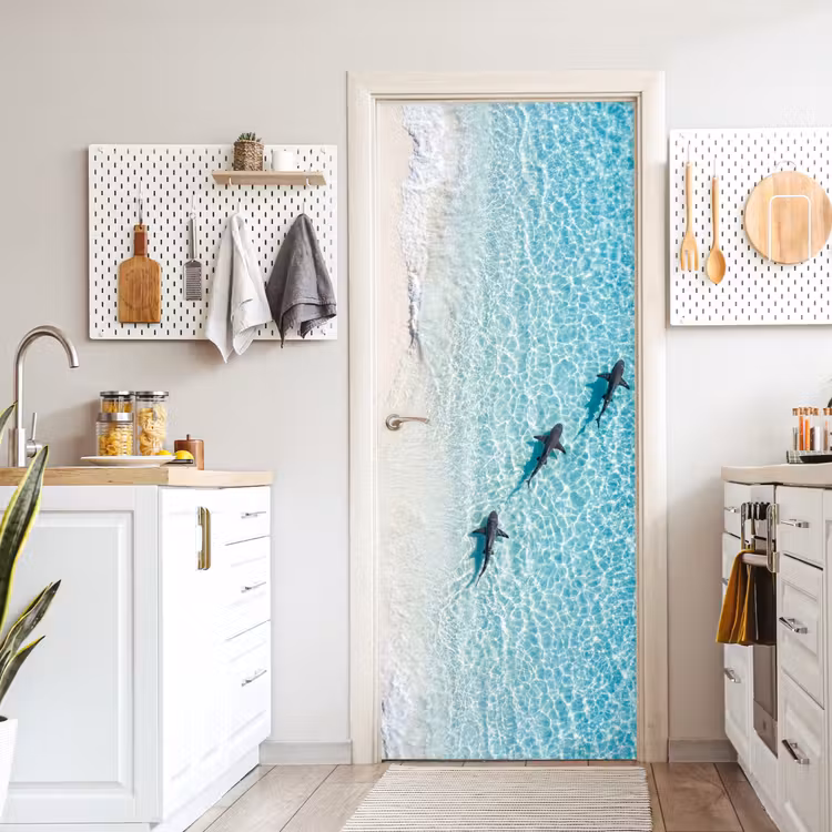 Deursticker - Vis - Oceaan - Strand - Turquoise - Natuur — 7