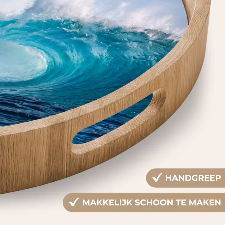 Dienblad - Golf - Oceaan - Water - Dynamisch - Blauw — 5