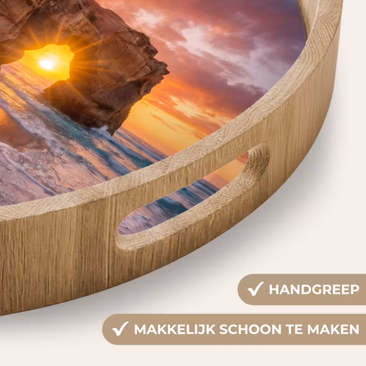 Dienblad - Kust - Rots - Zonsondergang - Zee - Natuur — 5