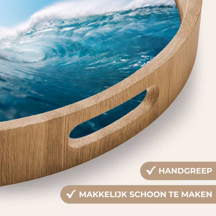 Dienblad - Oceaan - Golf - Strand - Natuur - Blauw — 5