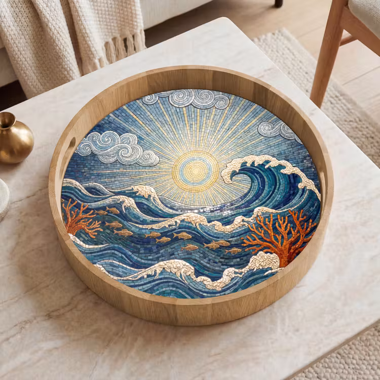 Dienblad - Onderwater - Koraal - Vis - Natuur - Kunst — 2