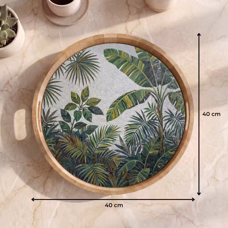 Dienblad - Planten - Tropisch - Mozaïek - Groen - Natuur — 9