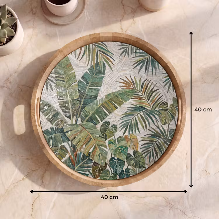 Dienblad - Planten - Tropisch - Mozaïek - Natuur - Groen — 9
