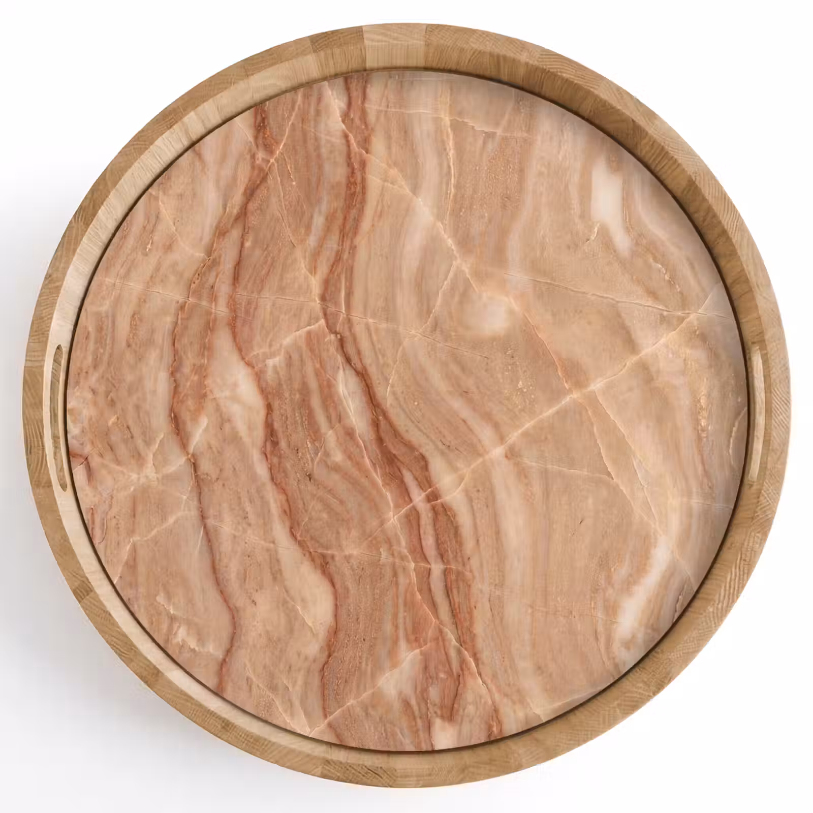 Dienblad - Marmer - Ader - Natuur - Abstract - Beige — 1