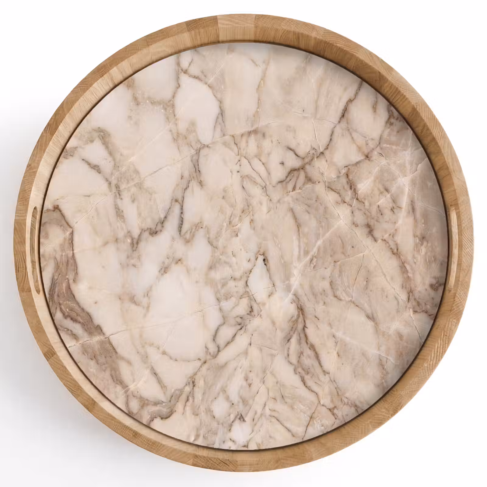 Dienblad - Marmer - Aderen - Textuur - Beige - Modern — 1