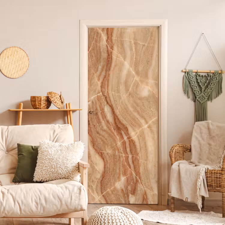 Deursticker - Marmer - Ader - Natuur - Abstract - Beige — 4