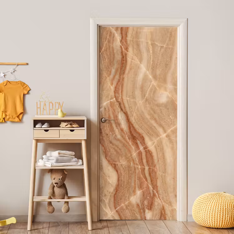Deursticker - Marmer - Ader - Natuur - Abstract - Beige — 6