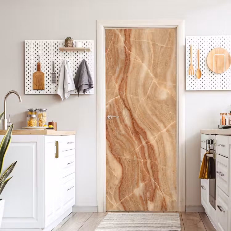 Deursticker - Marmer - Ader - Natuur - Abstract - Beige — 7