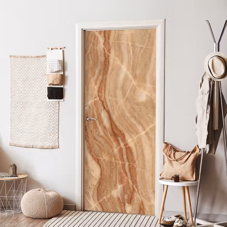 Deursticker - Marmer - Ader - Natuur - Abstract - Beige — 8