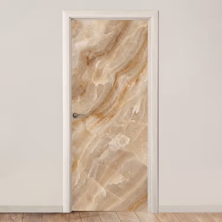 Deursticker - Steen - Ader - Natuur - Modern - Beige — 1