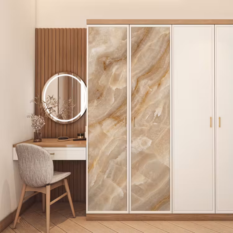 Deursticker - Steen - Ader - Natuur - Modern - Beige — 5