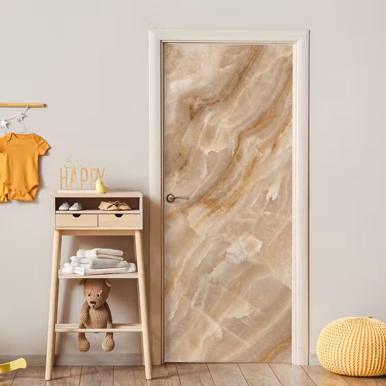 Deursticker - Steen - Ader - Natuur - Modern - Beige — 6