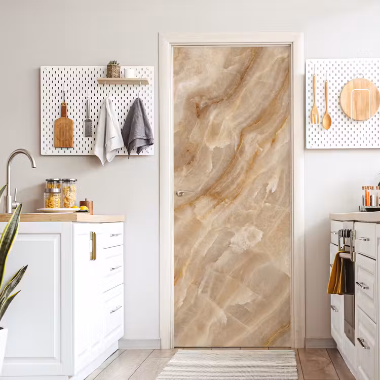 Deursticker - Steen - Ader - Natuur - Modern - Beige — 7