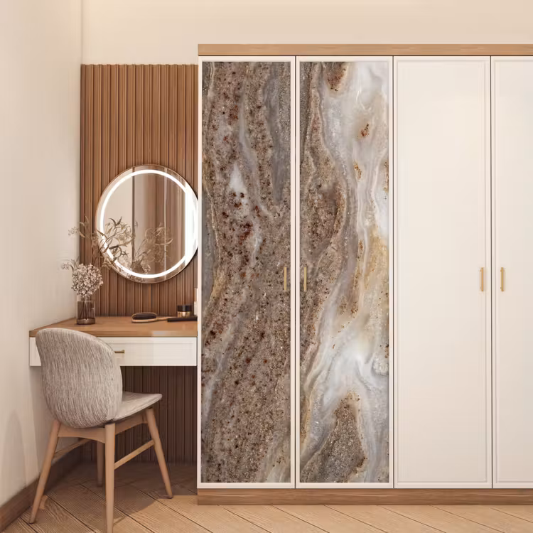 Deursticker - Textuur - Steen - Abstract - Beige — 5