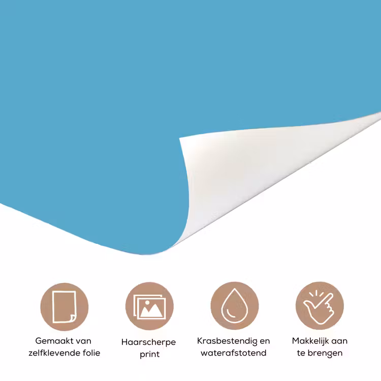 Deursticker - Ocean - Teal - Blauw — 3