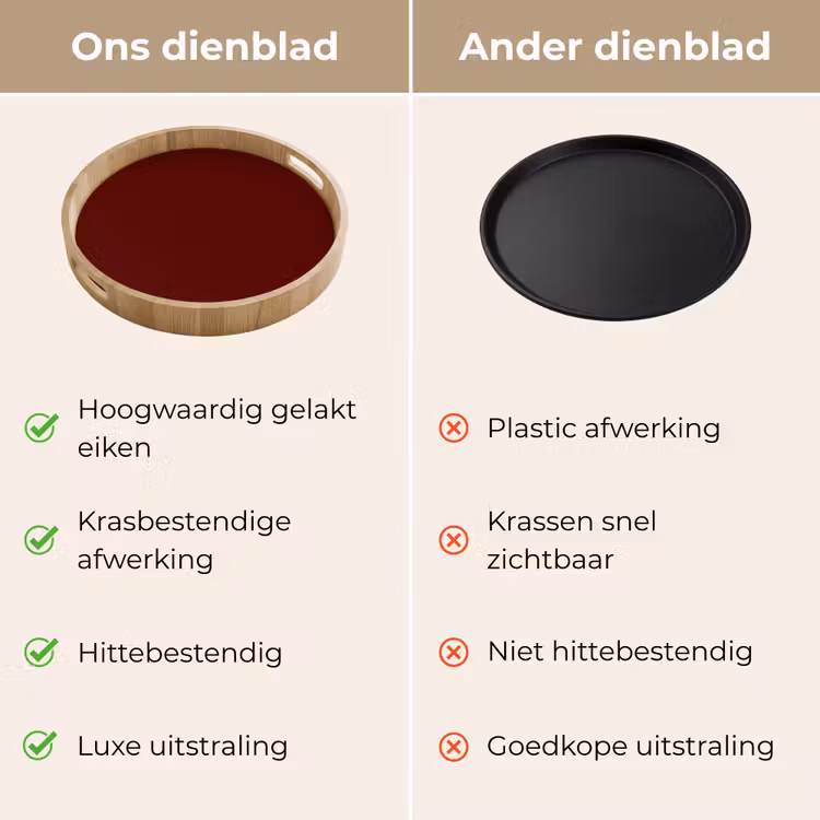 Dienblad - Burnt - Mahogany - Rood — 3