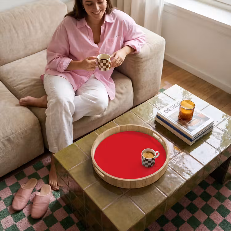 Dienblad - Crimson - Velvet - Rood — 6