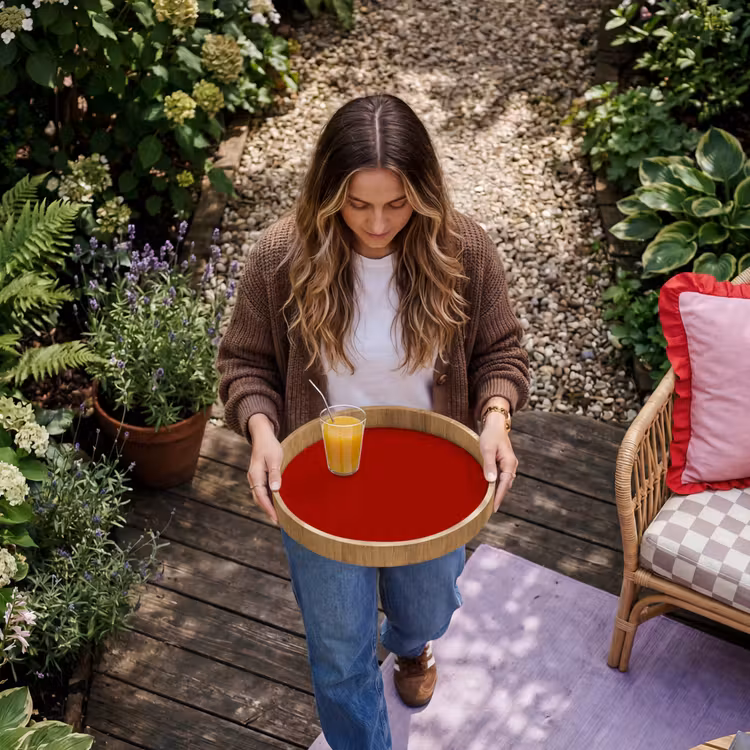 Dienblad - Oxblood - Maroon - Rood — 8