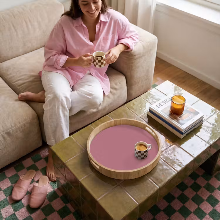 Dienblad - Antique - Mauve - Roze — 6