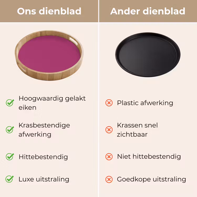Dienblad - Deep - Magenta - Paars — 3