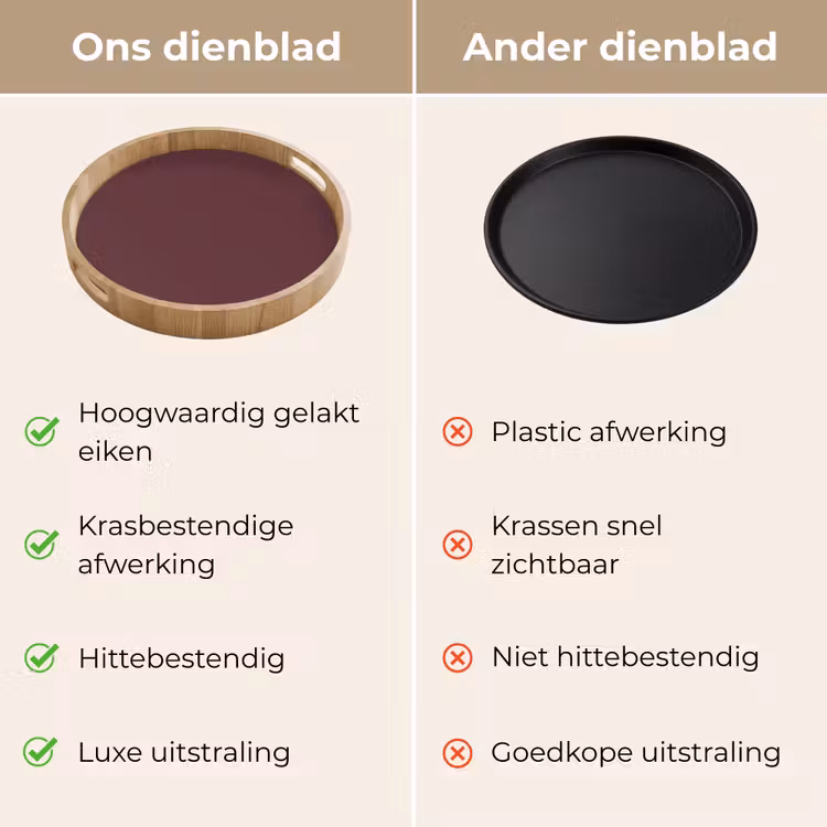 Dienblad - Dusty - Rose - Roze — 3
